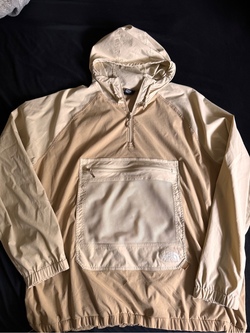 The North Face Beige Pullover Hooded Windbreaker 2XL